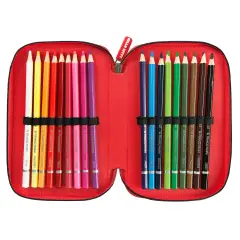 Astuccio Hello Kitty 3 Zip Corredo Scuola Completo - astucci colori