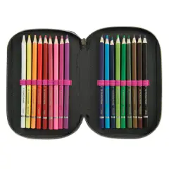 Astuccio Scuola Corredo 3 Zip Brainrot Ballerina Cappuccina - astucci colori