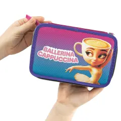 Astuccio Scuola Corredo 3 Zip Brainrot Ballerina Cappuccina - astucci colori