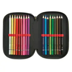 Astuccio Scuola Corredo 3 Zip Brainrot Capuchino Assassino - astucci colori