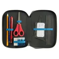 Astuccio Scuola Corredo 3 Zip Brainrot Tung Tung Tung Sahur - astucci colori