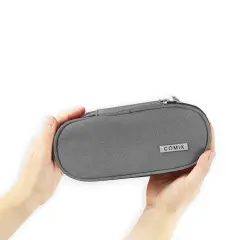 Astuccio Scuola Comix Ovale Grigio Melange Organizzato - bauletti tombolini bustine