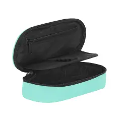 Astuccio Scuola Comix Ovale Acquamarina Organizzato Zip - bauletti tombolini bustine