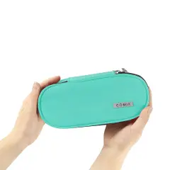 Astuccio Scuola Comix Ovale Acquamarina Organizzato Zip - bauletti tombolini bustine