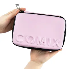 Astuccio Scuola Corredo Maxi Zip Comix Opaco Rosa - astucci colori