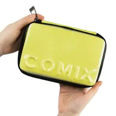 Astuccio Scuola Corredo Maxi Zip Comix Glitter Giallo - astucci colori