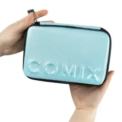 Astuccio Scuola Corredo Maxi Zip Comix Glitter Blu - astucci colori