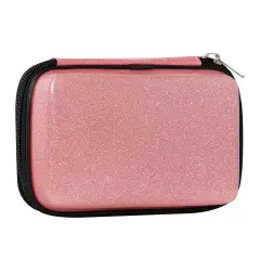 Astuccio Scuola Corredo Maxi Zip Comix Glitter Rosa - astucci colori