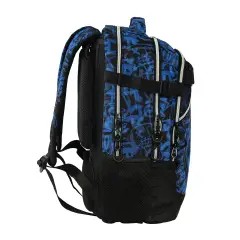 Zaino Scuola Organizzato Comix Wbs 2.0 Street Blu Nero - zaini scuola