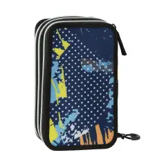 Astuccio Scuola Corredo 3 Zip Comix Wbs 2.0 Mix Blu - astucci colori