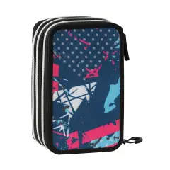 Astuccio Scuola Corredo 3 Zip Comix Wbs 2.0 Mix Pink - astucci colori