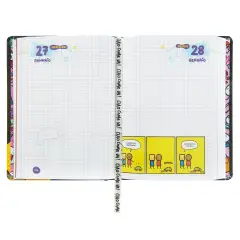 Scomix Diario Agenda 16 Mesi Medium Black - diari