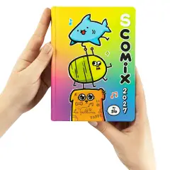 Scomix Diario Agenda 16 Mesi Medium Multicolor - diari