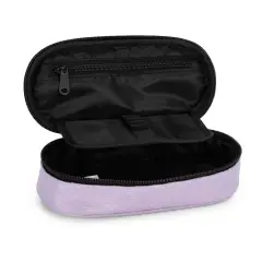 Astuccio Scuola Comix Ovale Lurex Lilla Organizzato Zip - bauletti tombolini bustine