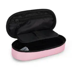 Astuccio Scuola Ovale Organizzato Comix Lurex Rosa - bauletti tombolini bustine