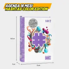 Me Diario Agenda 16 Mesi Dium Hashtag Lilac Color Me - diari