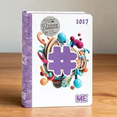 Me Diario Agenda 16 Mesi Dium Hashtag Lilac Color Me - diari