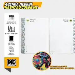 Me Diario Agenda 16 Mesi Dium Hashtag Blu Color Me - diari
