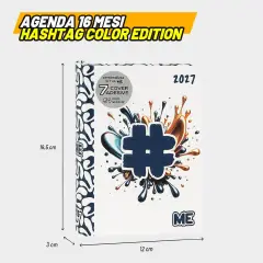 Me Diario Agenda 16 Mesi Dium Hashtag Blu Color Me - diari