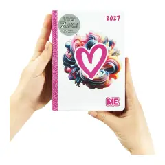 Me Diario Agenda 16 Mesi Dium Love Pink Color Me - diari