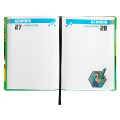 Minecraft Diario 12 Mesi Standard Pattern Pixel - diari