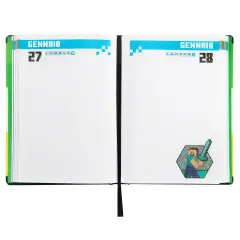 Minecraft Diario 12 Mesi Standard Stripe Pixel - diari
