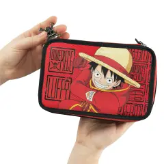 One Piece Astuccio Scuola Corredo 3 Zip - astucci colori