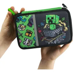 Minecraft Astuccio 3 Zip con Corredo Scuola Mascots - astucci colori