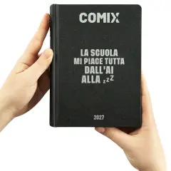 Comix Diario Agenda 16 Mesi Standard Black&silver - diari