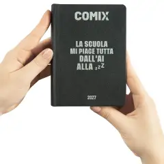 Comix Diario Agenda 16 Mesi Mignon Plus Black&silver - diari