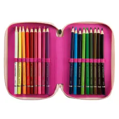 Astuccio WWF 3 Zip Corredo Completo Leopardo - astucci colori