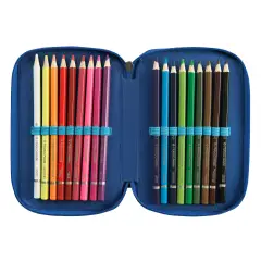 Wwf Astuccio Scuola Corredo 3 Zip Illustrato Squalo - astucci colori