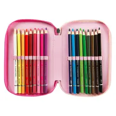 Mofu Mofu Astuccio Scuola Corredo 3 Zip Gatto - astucci colori