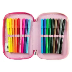 Mofu Mofu Astuccio Scuola Corredo 3 Zip Gatto - astucci colori
