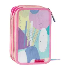 Mofu Mofu Astuccio Scuola Corredo 3 Zip Gatto - astucci colori