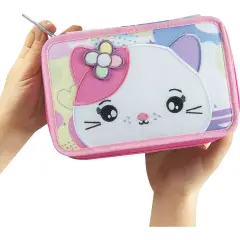 Mofu Mofu Astuccio Scuola Corredo 3 Zip Gatto - astucci colori