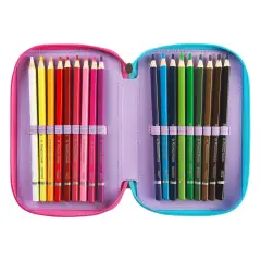 Mofu Mofu Astuccio Scuola Corredo 3 Zip Bradipo - astucci colori