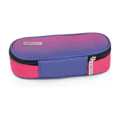 Comix Astuccio Scuola Ovale Organizzato Sfumato Glitter Fuxia - bauletti tombolini bustine