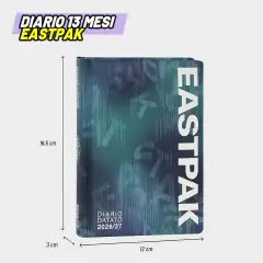 Eastpak Diario Datato 13 Mesi Medium Letterdye Blue - diari