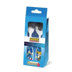 Sonic Set 2 Posate In Acciaio - regalo e gadget valigeria