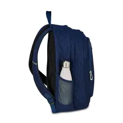 Zaino Scuola Seven Shiny Tech Blue Polite 30 Litri Tasca PC Tablet - zaini scuola