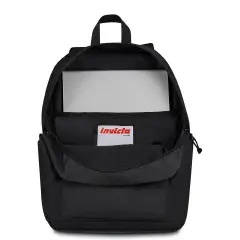 Backpack Carlson Plain Grs Jet Black - zaini scuola