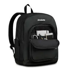 Backpack Jelek Plain Grs Jet Black - zaini scuola
