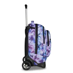 Zaino Trolley Plug Fantasy Grs Aqua Flowers - zaini trolley