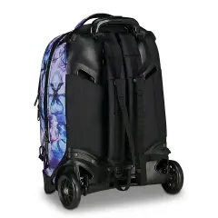 Zaino Trolley Plug Fantasy Grs Aqua Flowers - zaini trolley