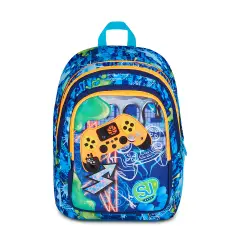 Zaino Scuola SJ Gang Joyful Pins Boy Advanced 29 Litri - zaini scuola