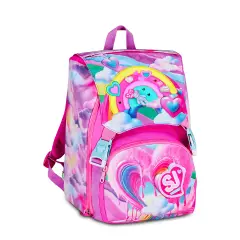 Zaino Scuola SJ Gang Joyful Pins Girl Sdoppiabile Big 24 Litri - zaini scuola