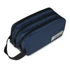 Freethink Unisex Bustina 3 Zip Deep Blue - bauletti tombolini bustine