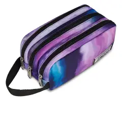 Freethink Girl Bustina 3 Zip Iris - bauletti tombolini bustine