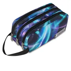 Freethink Girl Bustina 3 Zip Royal Violet - bauletti tombolini bustine